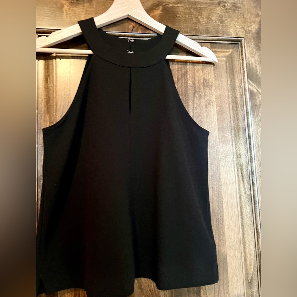 Black Sleeveless Halter Top Ann Taylor